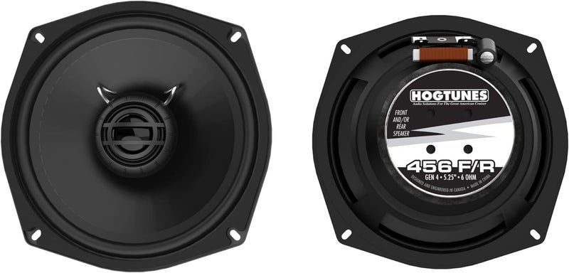 Hogtunes 456F/R 5.25" Replacement for Front or Rear Speakers (2 Pack), Fits 1998-2005 Harley-Davidson Motorcycles - Image 1