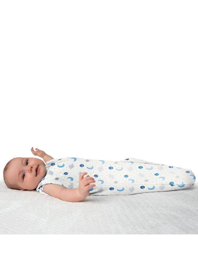 SwaddleMe Arms Free Convertible Pod Size Large 36 Months 2Pack (Zoom To The Moon) Zipup Baby Swaddle Helps Transition To Arms Out Sleep For Safe Rolling And Selfsoothing  - Image 3