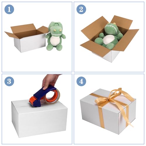 Hoikwo 10x7x5 Inches Small White Shipping Boxes Set of 40, Sturdy Cardboard Boxes for Small Business for Packaging Mailing - Image 5