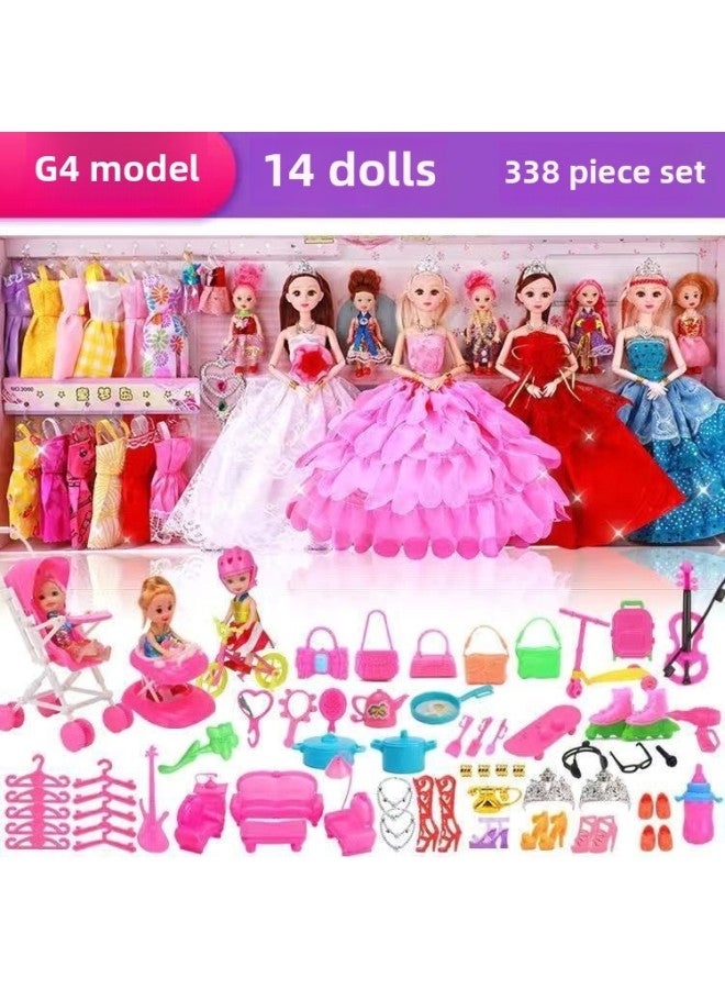 Internet Celebrity Girl Doll Princess 3 To 6 Years Old Doll Full Set Birthday Gift Gift Box Suit Play House Toy-Color:90cm Gift Box Can Sing And Blink 11 Joint Activities G4 Model-Specification:Details Corresponding To Pictures