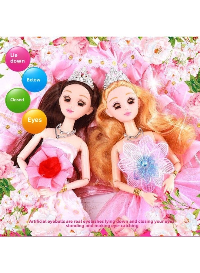 Internet Celebrity Girl Doll Princess 3 To 6 Years Old Doll Full Set Birthday Gift Gift Box Suit Play House Toy-Color:90cm Gift Box Can Sing And Blink 11 Joint Activities G4 Model-Specification:Details Corresponding To Pictures