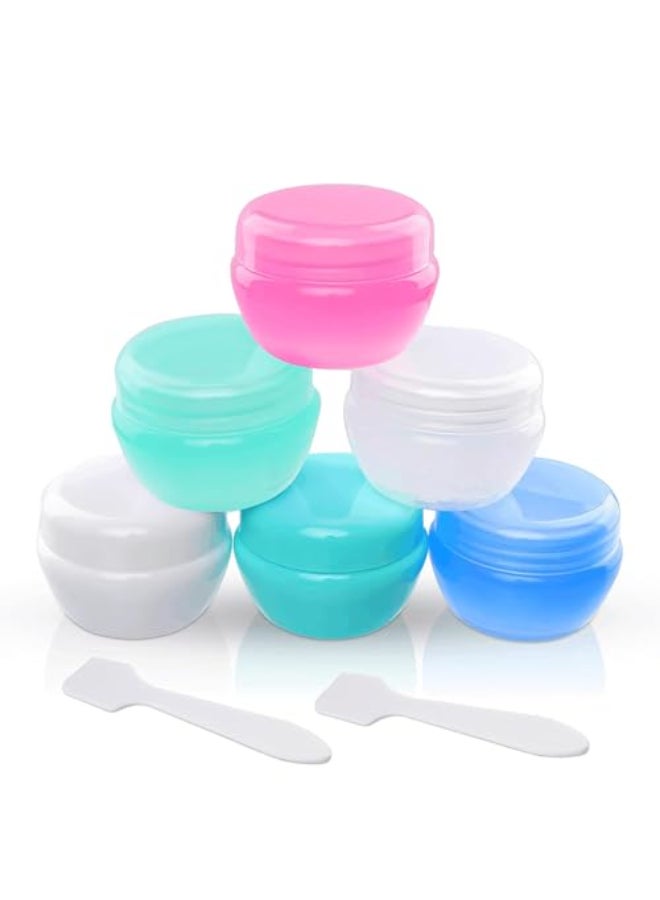 Cosywell Travel Containers 6PCS Refillable Leakproof Cream Jars for Toiletries Lotion Cosmetic Body Cream - Image 1