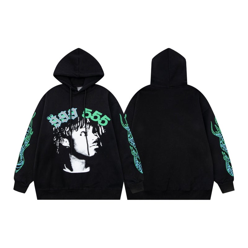 Sp5Der Hip-Hop Singer'S Same Style Foam Letter 5555 Printed Men'S And Women'S Couple Sweatshirt Hoodie Suit - Image 3