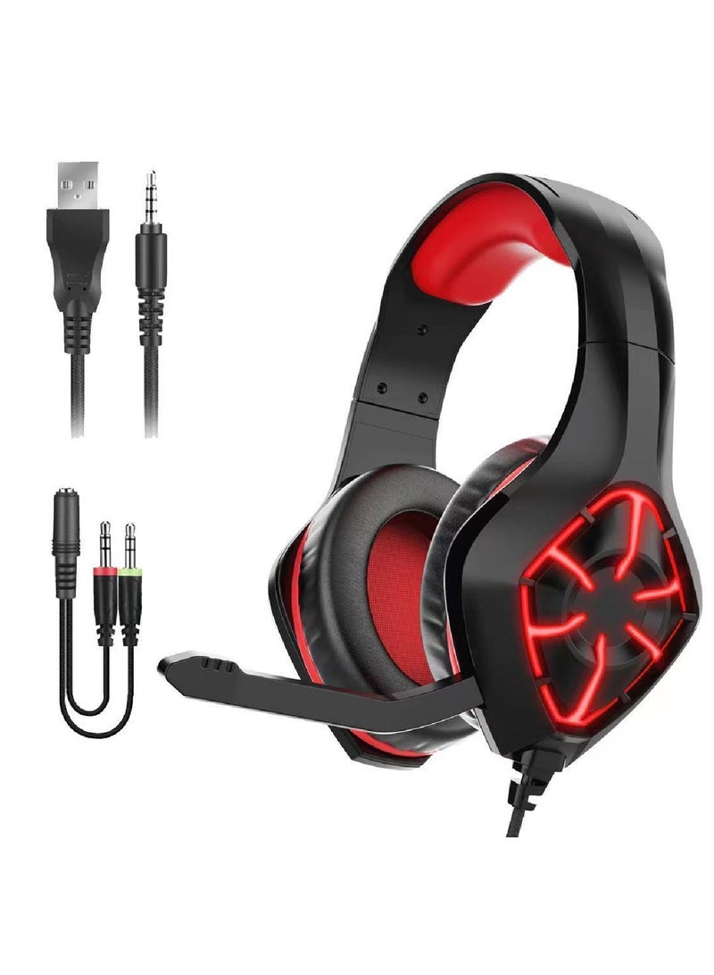 YONK Over-Ear Gaming Wired Headset With Mic For Ps4 Ps5 XOne XSeries Nswitch Pc  - Image 1