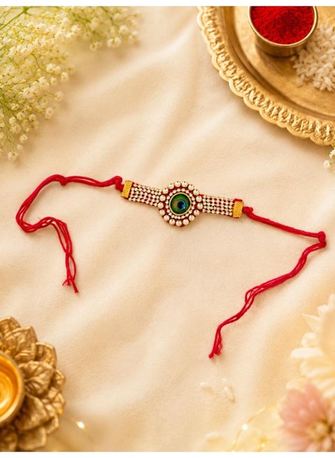 Raksha Bandhan Peacock Feather Bhai Rakhi | Bhai Rakhi, Festive Design