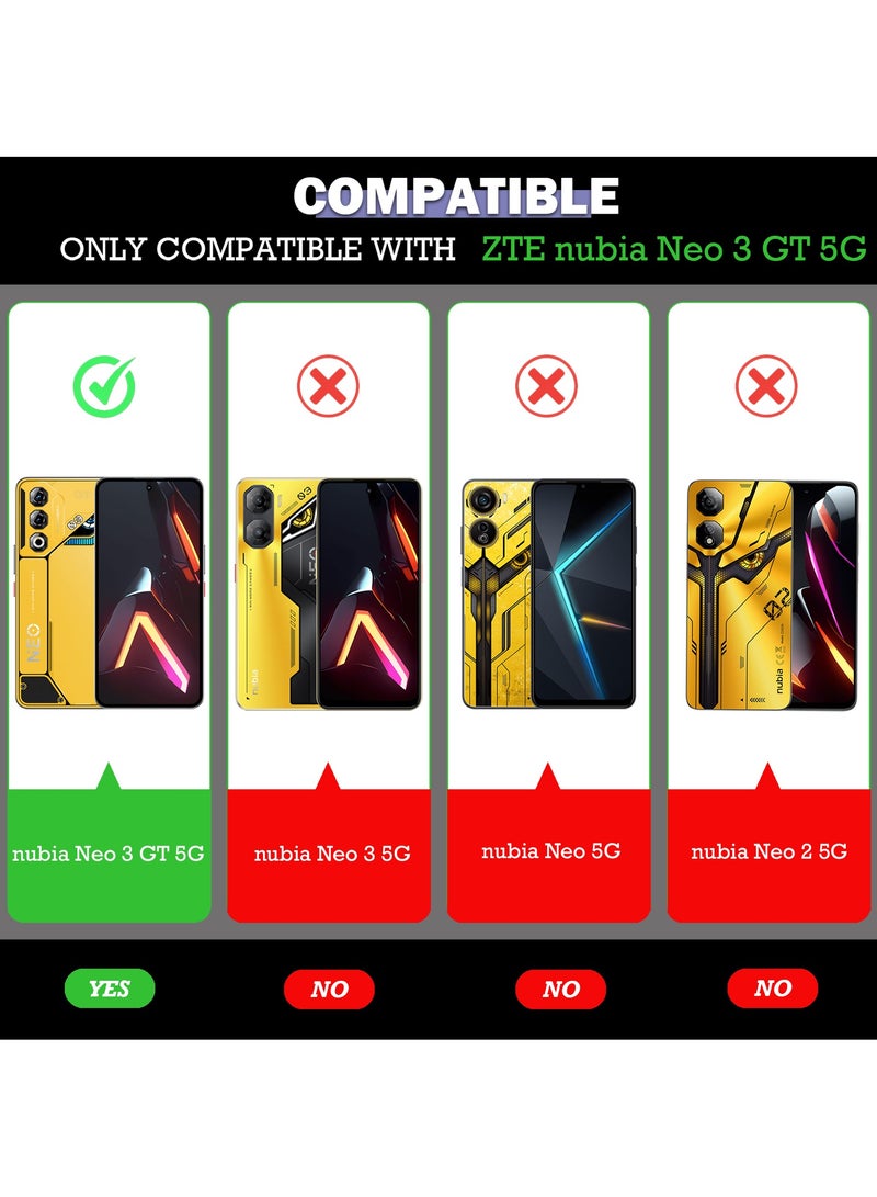 For ZTE Nubia Neo 3 GT 5G Case, Camera Lens Protection Back Cover, TPU+PC Shockproof Bumper Mobile Phone Case, Anti-Yellowing Slim Fit Protective Casing - Image 2