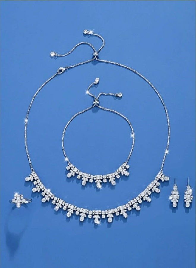 Luxury Jewellery Set For Women Inlaid With Zirconia  - Image 2