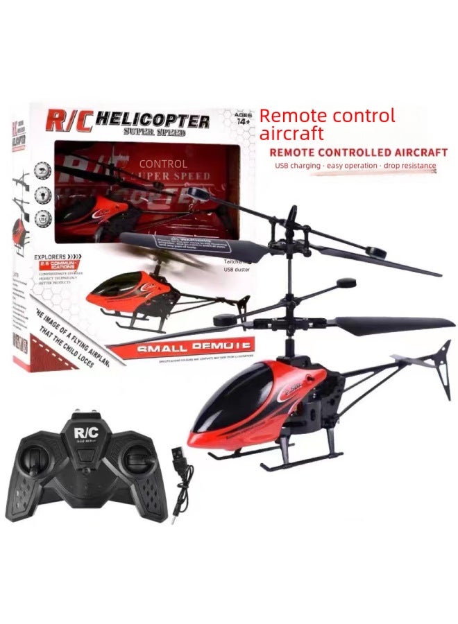 Two-way Remote Control Helicopter Hand Gesture Hovering Glowing Sensing Flying Toy Anti-fall Durable Crash-resistant-Color:New-Blue-Specifications:17.5*3.5*11
