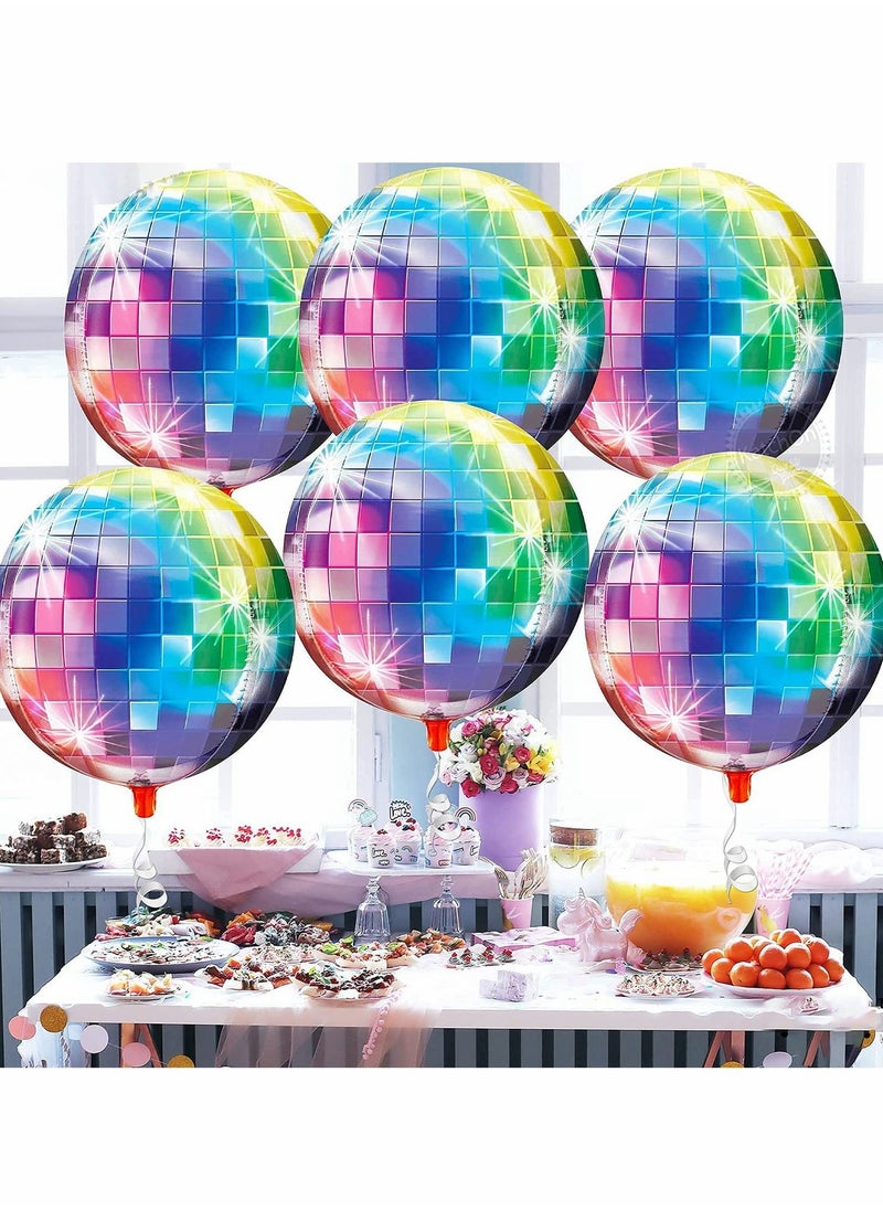 Excefore Mirror Balloons, 6 Pcs Disco Metallic Balloons for 70s Party Decorations  - Image 4