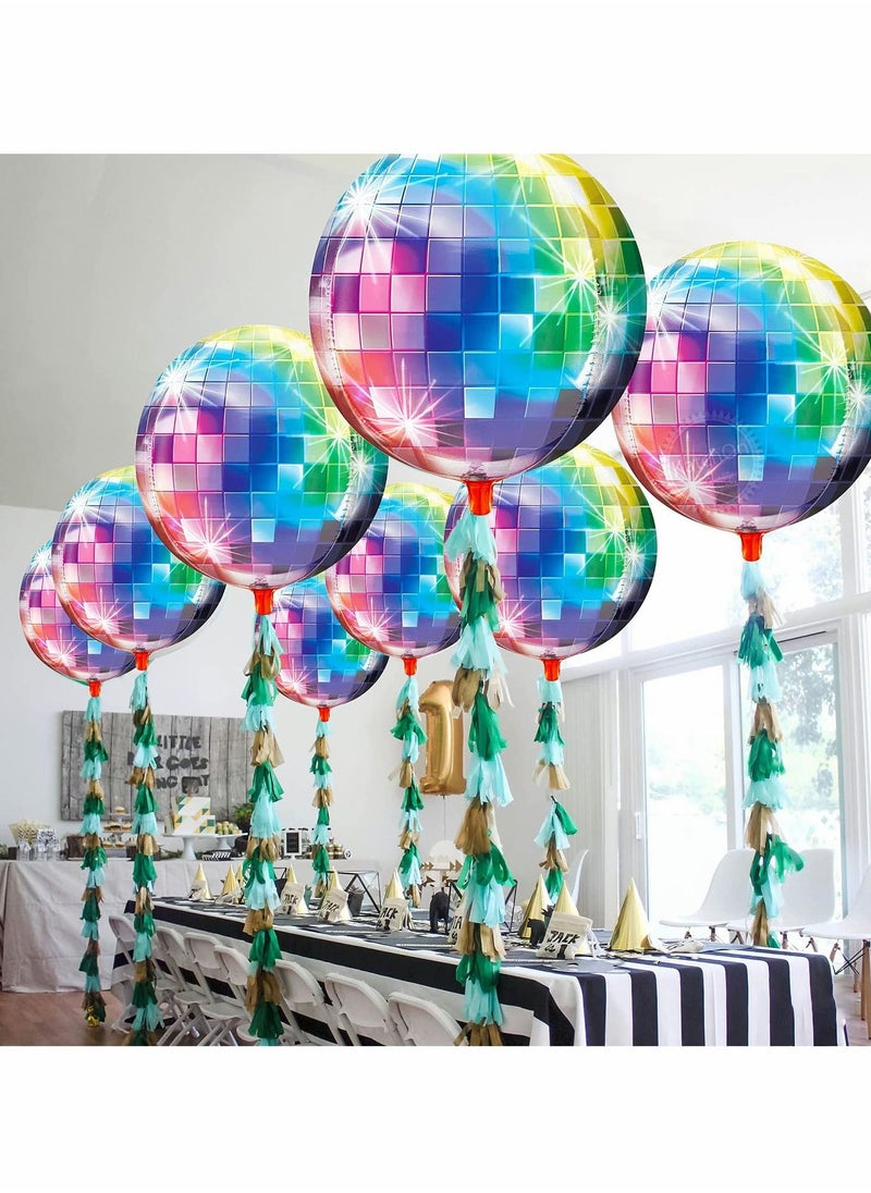 Excefore Mirror Balloons, 6 Pcs Disco Metallic Balloons for 70s Party Decorations  - Image 2