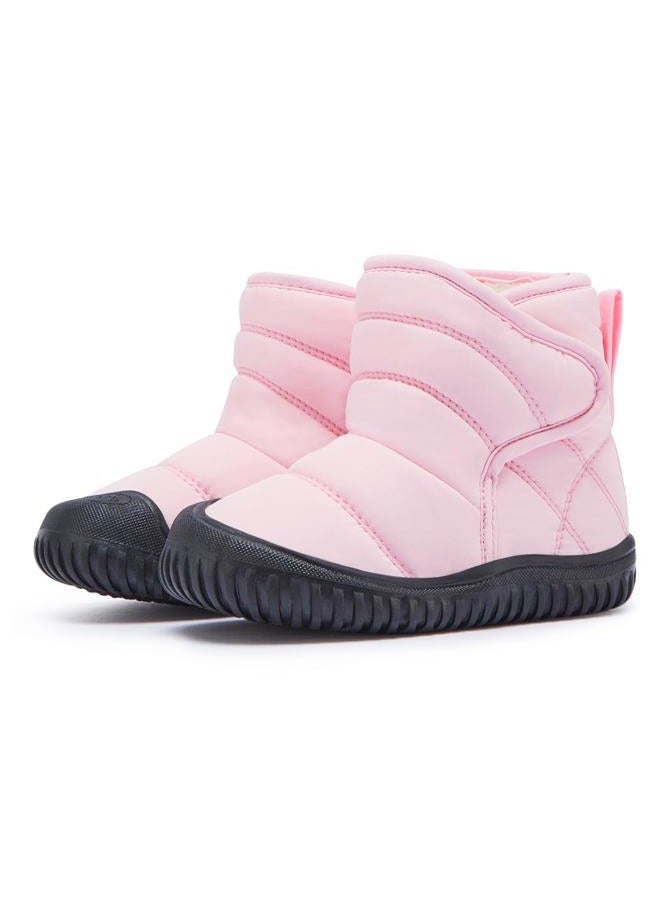 BMCiTYBM Baby Snow Boots Boys Girls Winter Infant Shoes Anti-Slip 6 9 12 18 24 Months Faux Fur Pink Size 12-18 Months Toddler - Image 4