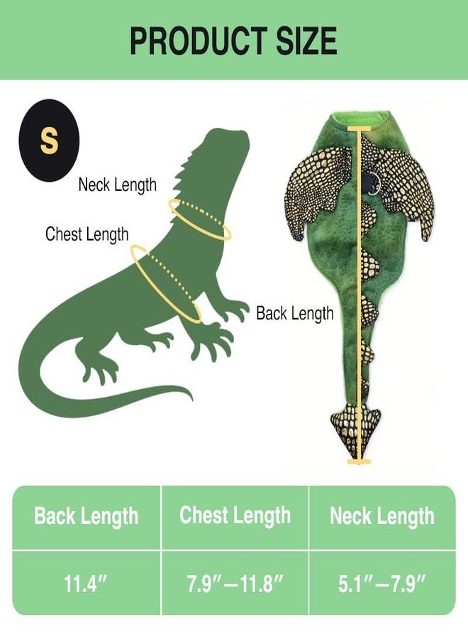 HOKABLE Bearded Dragon Harness Leash Set, Dinosaur Cosplay Halloween Pet Costume for Bearded Dragon Reptiles (Small) - Image 2