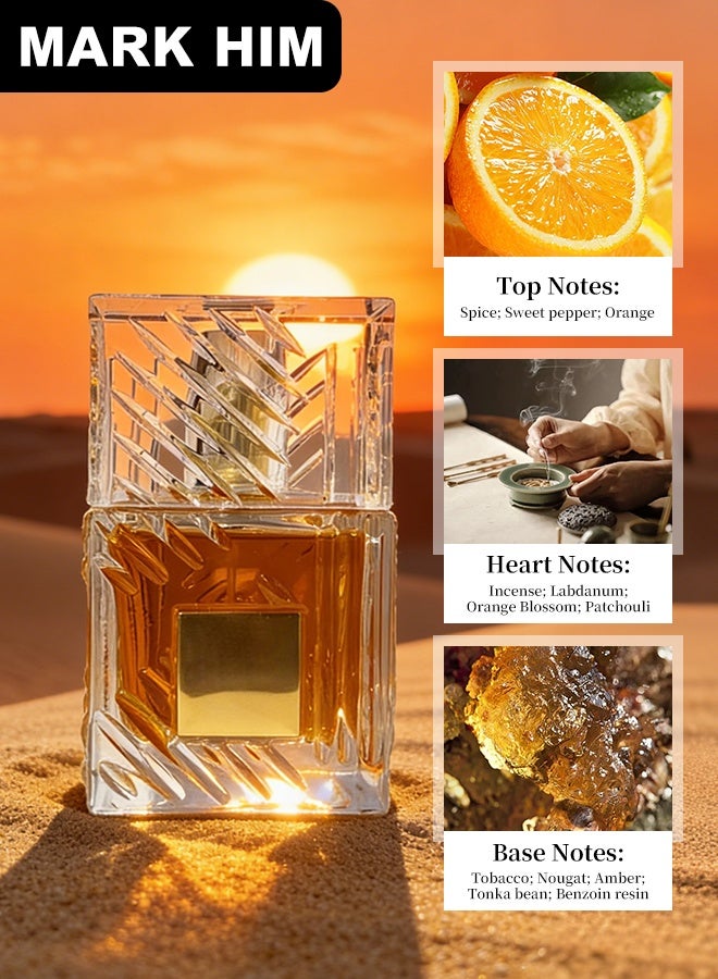 مارك له طقم عطور فاخر مكون من 3 قطع – عطر أو دو بارفان طويل الثبات للرجال والنساء، هدية عطرية فاخرة له ولها، 3 عطور فاخرة للجنسين (3×30 مل) - Image 5