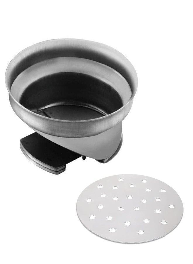 Specule 304 Stainless Steel Cockroach Trap Bowl for Bathroom Jali/Trap Floor Drain Water Drain Grating (5" Inch)
