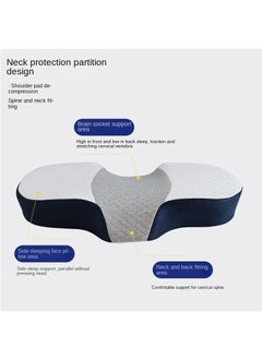 Bluejw Memory Foam Neck Pillow Adjustable Ergonomic Cervical Sleeping Pillow Neck Support Bed Pillow For Shoulder And Neck Pain Relief Orthopedic Pillow For Side Sleeping With Washable Cover  - Image 1