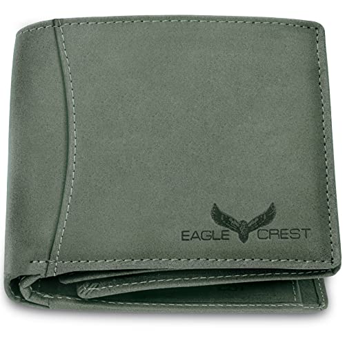 Eagle Crest Nova Vintage Green Leather Wallet for Men - Image 1