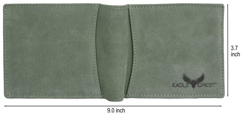 Eagle Crest Nova Vintage Green Leather Wallet for Men - Image 5