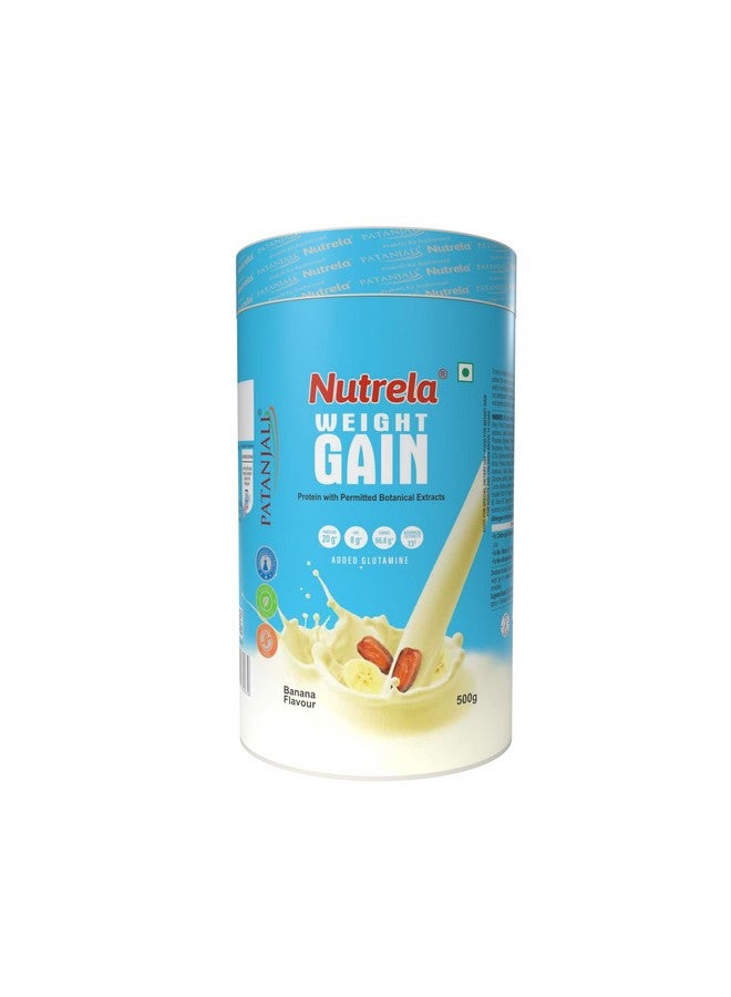 Nutrela Weight Gainer | 500g Banana Flavour (Pack of 2) | High-Calorie Mass Gainer with Vitamins & Khandsari Sugar | Ideal for Men & Women - Image 2
