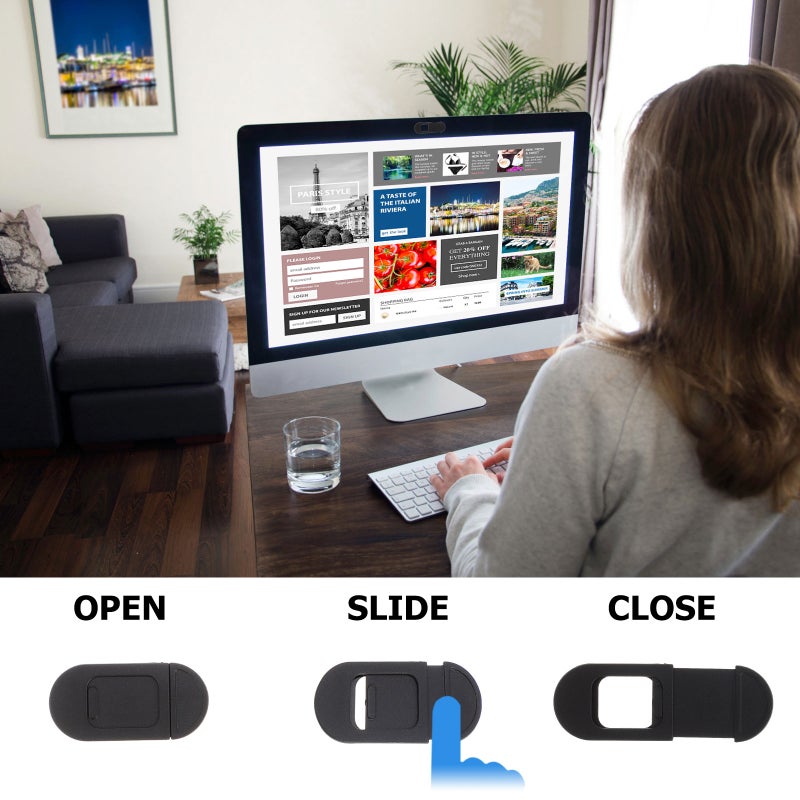 4PCS Webcam Cover Slide Anti-peeping Anti-hacking Web - Image 5