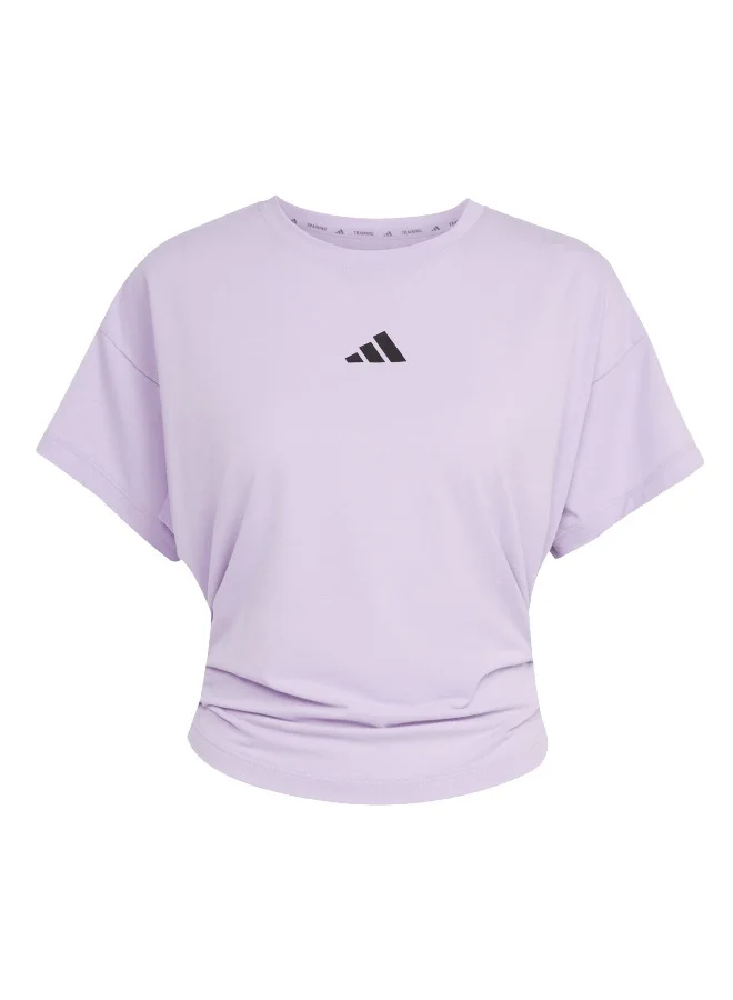 Adidas Adidas Power Tee Purple T-Shirt (Short Sleeve) T-Shirts For Women