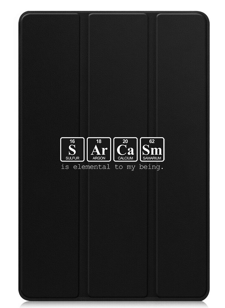 Theodor Protective Flip Case For Apple iPad Pro 11 (2024) With Trifold Stand Auto Wake Sleep Shockproof Cover Sarcasm - Image 1