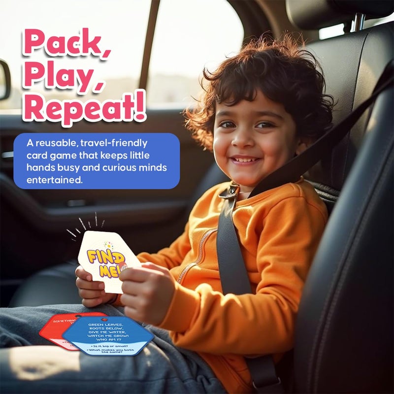 GiniMini FIND ME – Scavenger Hunt Game for Ages 3+ | 60 Reusable Cards | 3 Play Modes – Fast, First, Super FIT | Indoor, Outdoor & Travel | Boosts Observation, Memory & Vocabulary | Family Fun - Image 4