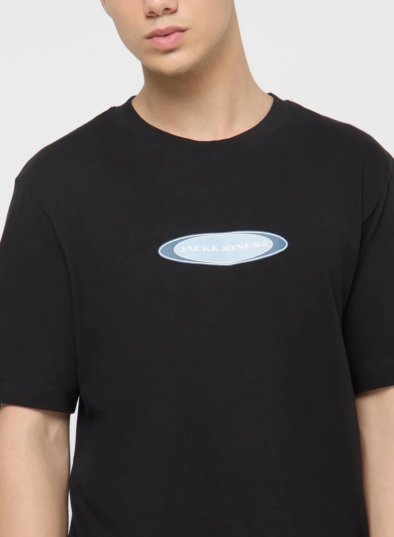 JACK & JONES Graphic Crew Neck Regular Fit T-Shirt