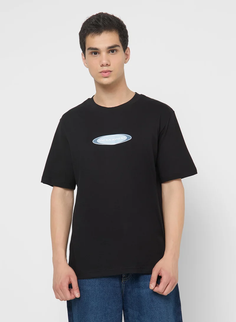 JACK & JONES Graphic Crew Neck Regular Fit T-Shirt