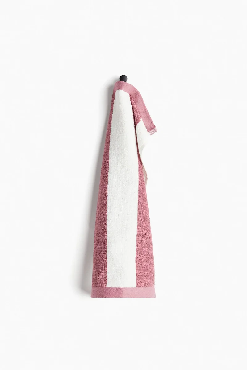 H&M Striped cotton terry guest towel