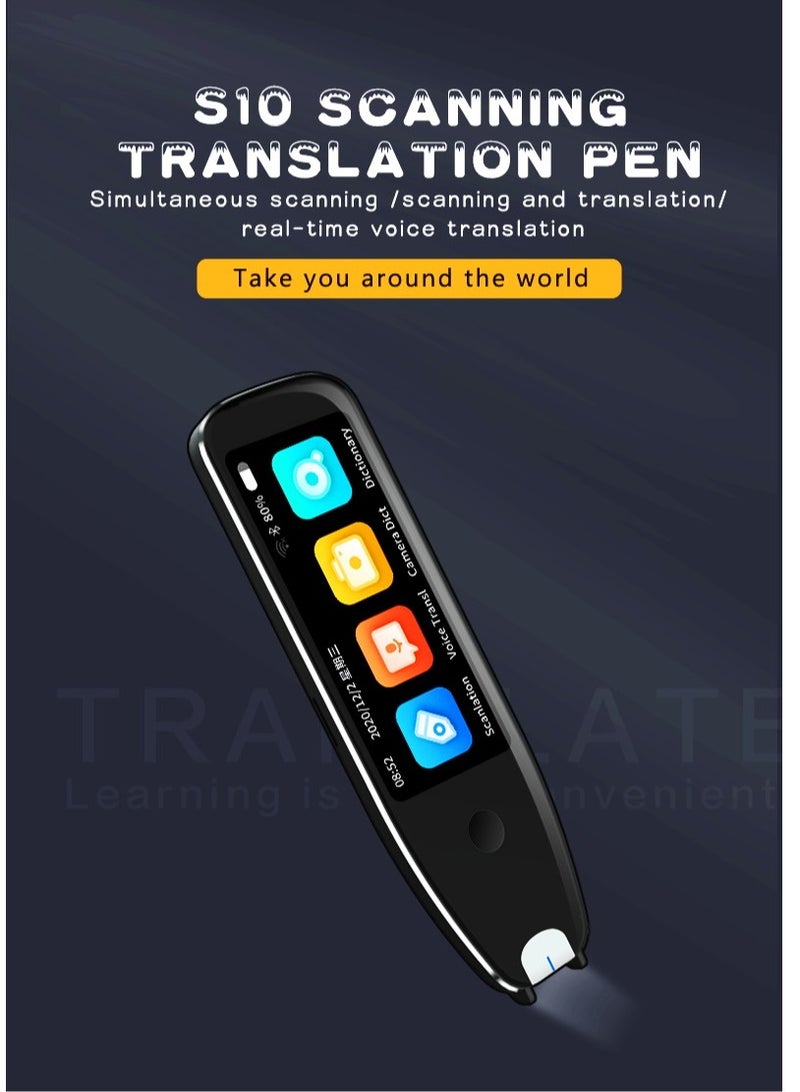Gasin S10 Smart Translator Pen – 134 Languages Voice/Scan/Photo Translation, Arabic Requires Internet  - Image 1