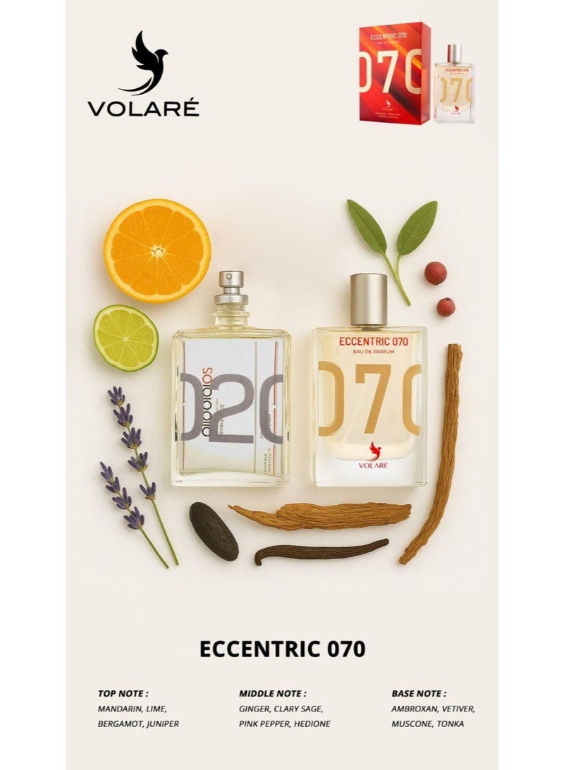 فولاري عطر إكسنتريك 070 او دي برفيوم من فولاري للجنسين - 100 مل - Image 4