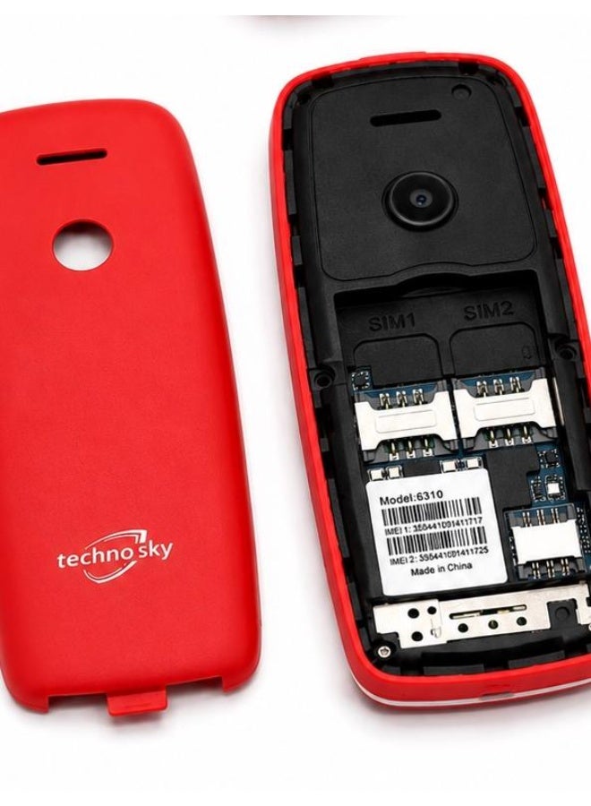techno sky Mobile Phone Dual SIM 4G With 1.77 Inch Display Multi-Color - Image 3