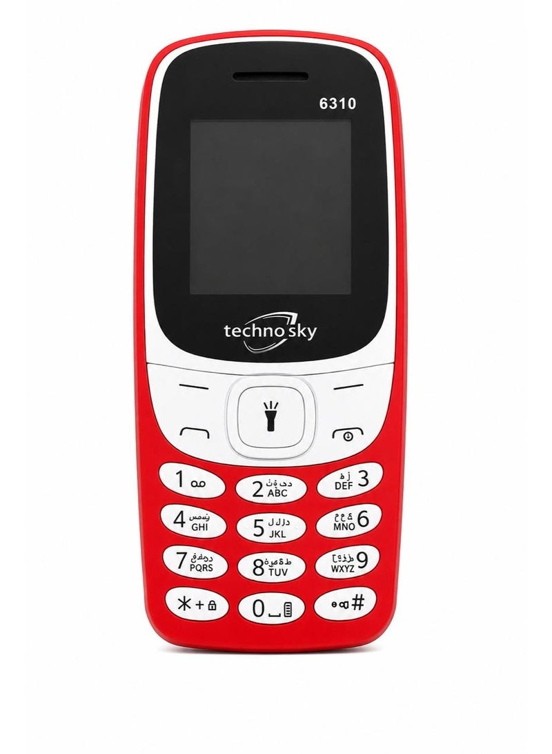 techno sky Mobile Phone Dual SIM 4G With 1.77 Inch Display Multi-Color - Image 1