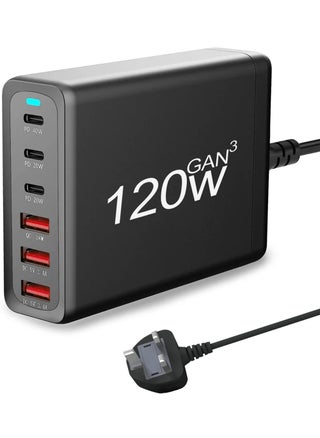 USB C Charging Station GaN Compact 6 Port USB C Charging Station, Portable USB C Wall Charger Adapter 3 PD USB C and 1 QC 2 USB A Port Suitable for All iPad iPhone 14 13 12 11 Pro Max Galaxy - pzsku/Z5558434BD08F2C77A1B7Z/45/_/1720074211/eed3482f-f974-4196-959a-ed0fce322c55