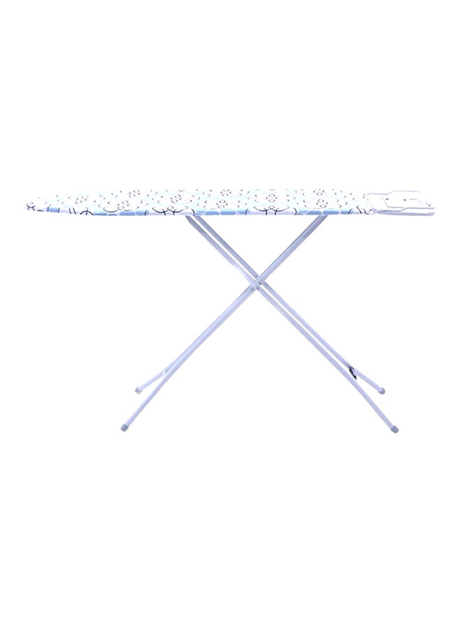 Royalford Mesh Ironing Board with Steam Iron Rest, 7 mm Foam, 134 x 33 x 88 cm, Heat-Resistant, Lightweight Frame, Adjustable Height with Lock System, Silver (Assorted) Silver 134 x 33 x 88cm - Image 1