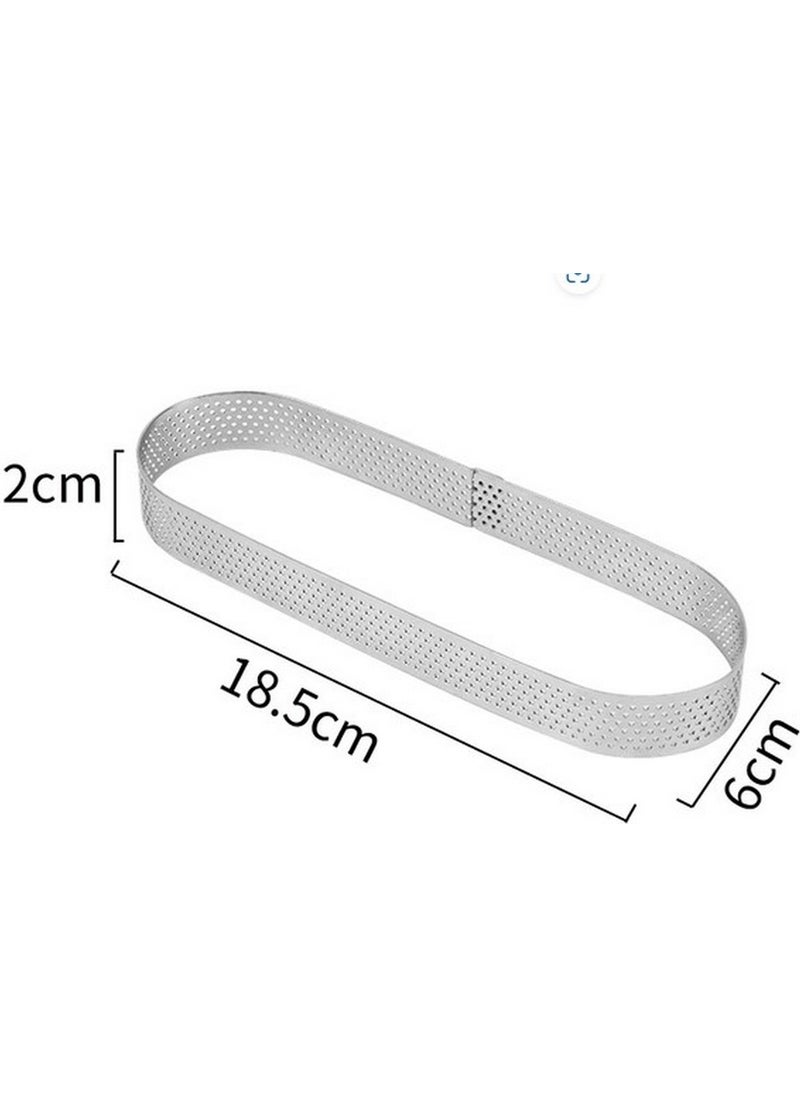 Nar Kalıp Pomegranate Mold Nar Mold Oval Perforated Tart Mold 18.5x6 Cm  - Image 2