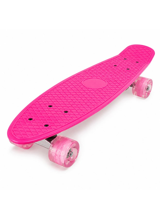 DEXO 27.5” Cruiser Penny Skateboard – Compact Short Board with Smooth Wheels for Kids & Teens (Pink) - Image 2