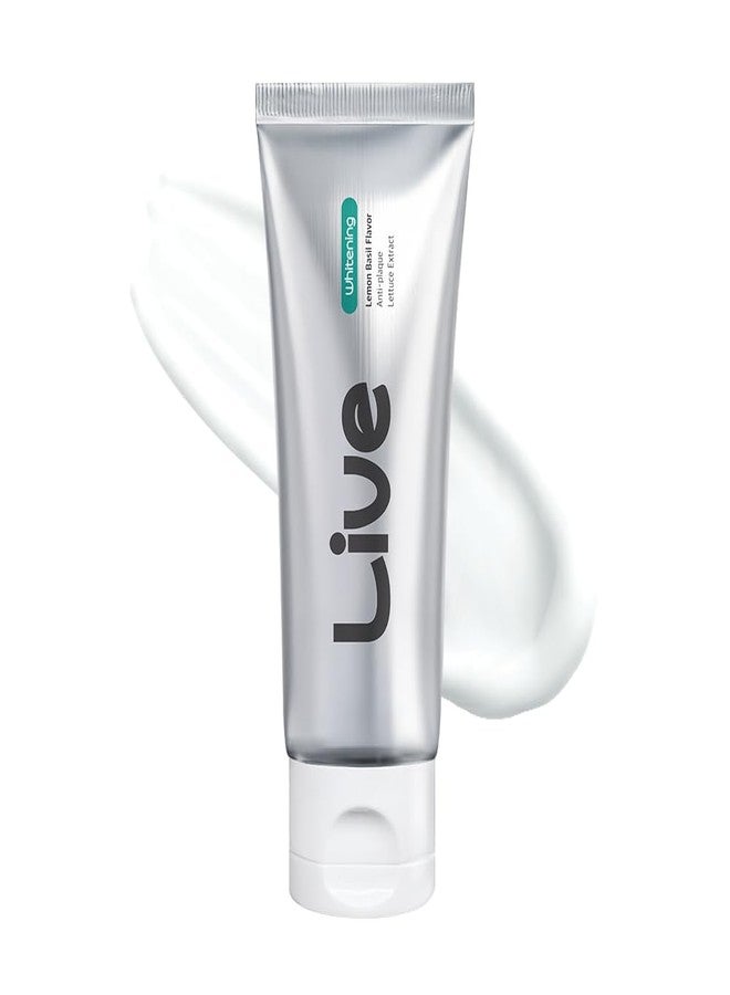 LiveOrals Puredia Whitening Toothpaste 80g – Fluoride-Free, Nano Hydroxyapatite & Hydrogen Peroxide, Sensitive Teeth, Enamel Strengthening, Natural Mint Gel - Image 1