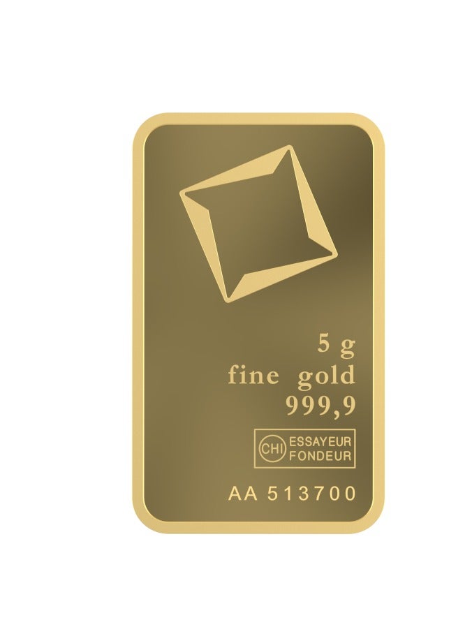 Valcambi Suisse 5g 24K (999.9) Pure Minted Gold Bar - Image 4