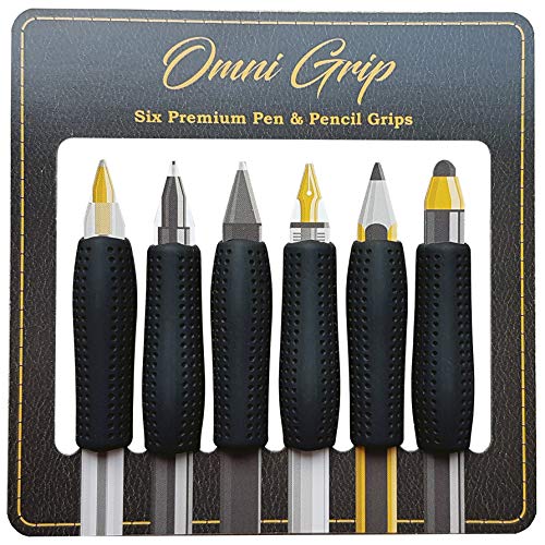 Chrome Cherry Omni Grip 6 Pack with Pen and Pencil Comfort Grips - Image 2