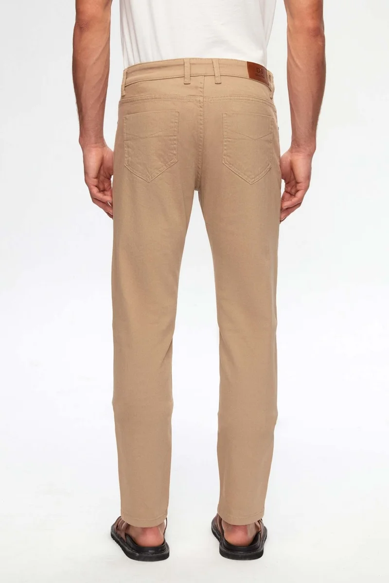 D'S DAMAT Slim Fit Beige Gabardine Denim Trousers 2HCC3T404003M