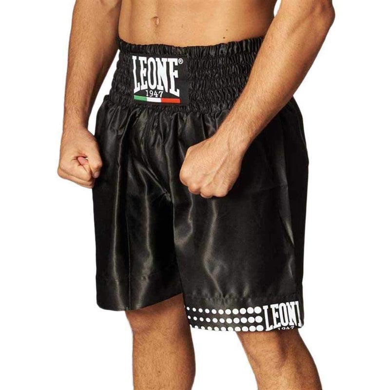LEONE 1947 UnisexAdults Knee Length Regular fit Boxing Shorts Black - Image 2