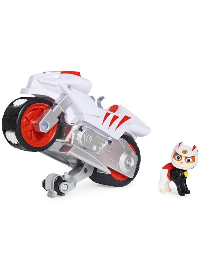 باو بترول Paw Patrol، مركبة دراجة نارية فاخرة قابلة للسحب للخلف من Moto Pups Wildcat مع ميزة Wheelie وشخصية لعبة  - Image 1