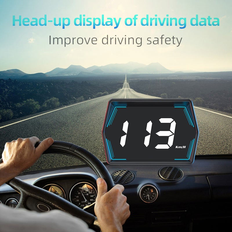 شاشة العرض الرأسي: شريطة مزدوجة GPS وبيدو سوداء، معدل تحديث عالٍ يبلغ 10 هرتز - إنذار بسرعة زائدة، تعديل الحساسية التلقائي للاستخدام العام في السيارات، الشاحنات، والحافلات - Image 3
