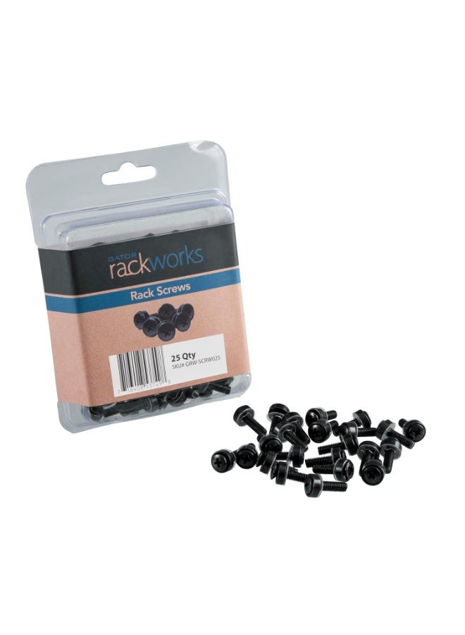 Gator Rackworks Standard Size Rack Screws, 25 Pack (GRW-SCRW025) - Image 2