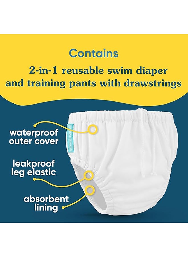 Charlie Banana 2 In 1 Swim Diaper And Traing Pants Mermaid Tiffany X- Large - Image 2