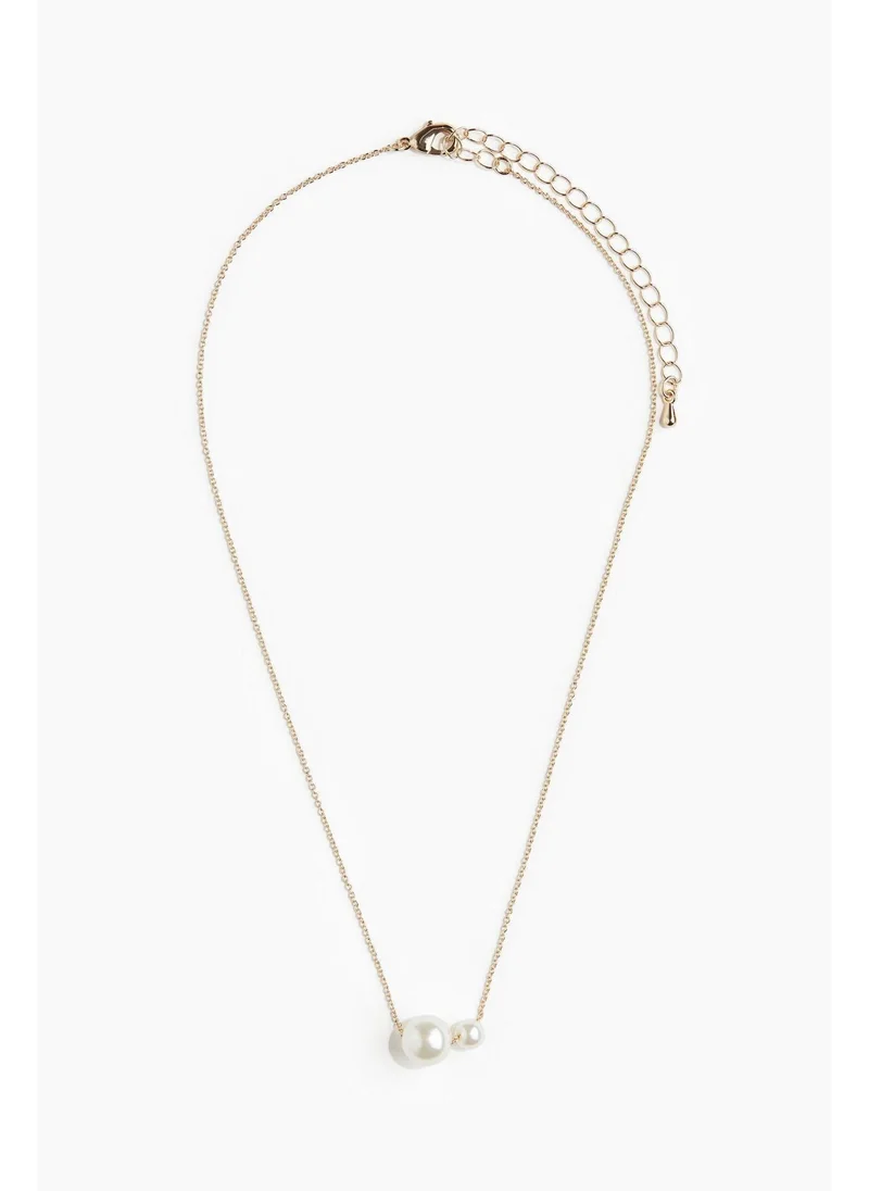 اتش اند ام Bead-detail necklace