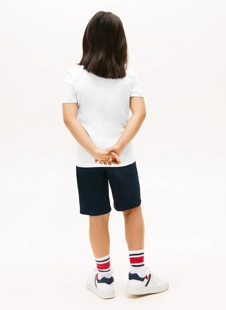 تومي هيلفيغر Kids Graphic Print Crew Neck T-Shirt