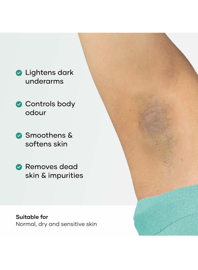 Cureskin قناع كريم كيورسكين لتفتيح منطقة تحت الإبط بحمض اللاكتيك وحمض الجليكوليك وحمض المالك | سواد تحت الإبط وفرط التصبغ | كريم لإزالة سواد تحت الإبط، ٥٠ غرام (عبوة من قطعة واحدة) - Image 3