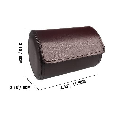 WAJJ Necktie Travel Case, Tie Anti-Wrinkle Organizer Box (Brown) - Image 2